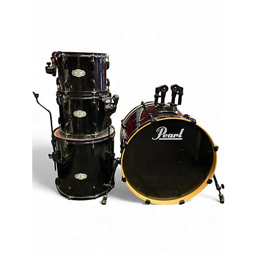 Used Pearl 4 Piece VISION SST BIRCH DRUM KIT BLACK Drum Kit BLACK