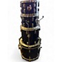 Used Pearl 4 Piece Vintage Drum kit Black Drum Kit Black