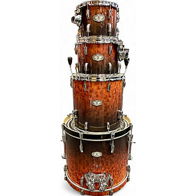 Pearl Used Pearl 4 Piece Vision Burl Wrap Drum Kit