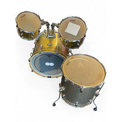 Used Pearl 4 Piece Vision GOLD FLAKE Drum Kit