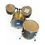 Used Pearl 4 Piece Vision GOLD FLAKE Drum Kit GOLD FLAKE