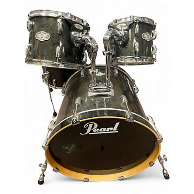 Used Pearl 4 Piece Vision GREEN SPARKLE Drum Kit