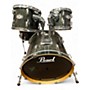 Used Pearl 4 Piece Vision GREEN SPARKLE Drum Kit GREEN SPARKLE
