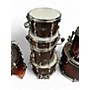 Used Pearl 4 Piece Vision Low Gloss Chocolate Drum Kit Low Gloss Chocolate
