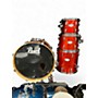 Used Pearl 4 Piece Vision Orange Drum Kit Orange
