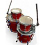Used Pearl 4 Piece Vision RED AND BLUE Drum Kit RED AND BLUE