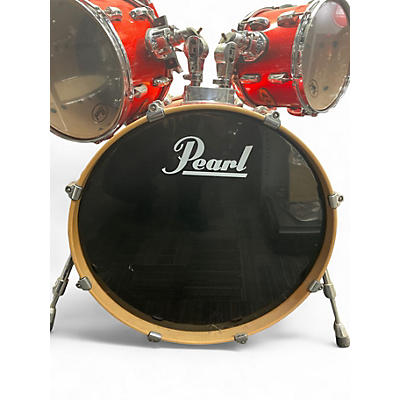 Used Pearl 4 Piece Vision RED SPARKLE Drum Kit