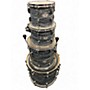 Used Pearl 4 Piece Vision Silver Oyster Pearl Drum Kit Silver Oyster Pearl