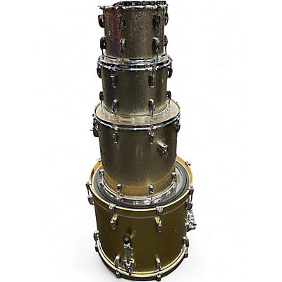 Used Pearl 4 Piece Vision Silver Sparkle Drum Kit