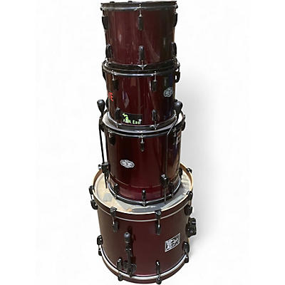 Used Pearl 4 Piece Vision Wine Red Drum Kit