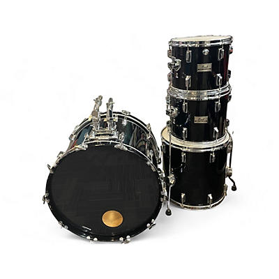 Used Pearl 4 Piece World Series Piano Black Drum Kit
