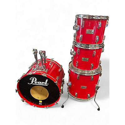 Used Pearl 4 Piece World Series Red Drum Kit