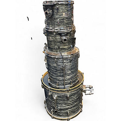 Used Pearl 4 Piece exr  Metallic Gray Drum Kit