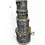 Used Pearl 4 Piece exr  Metallic Gray Drum Kit Metallic Gray