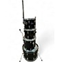 Used Pearl 4 Piece forum series 4 piece shell pack Black Drum Kit Black