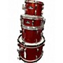 Used Pearl 4 Piece roadshow Wine Red Drum Kit Wine Red