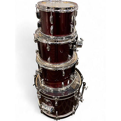 Used Pearl 4 Piece roadshow Wine Red Drum Kit