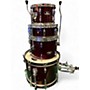 Used Pearl 4 Piece roadshow red sparkle Drum Kit red sparkle