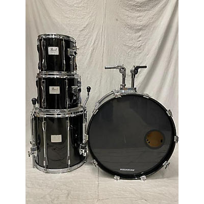 Used Pearl 4 piece Czx Studio Black Sparkle Drum Kit