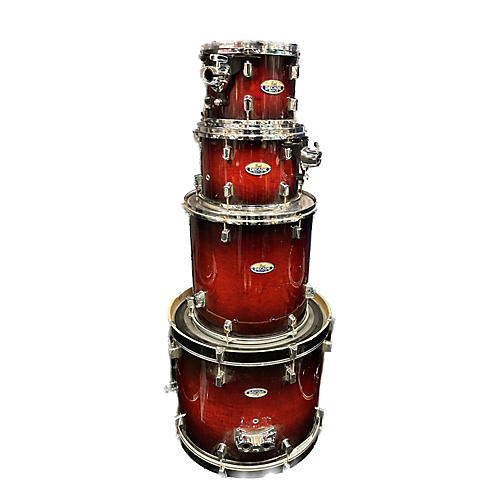 Pearl Used Pearl 4 piece Decade Cherry Fade Drum Kit cherry fade