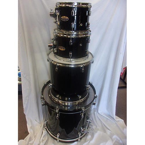 Pearl Used Pearl 4 piece Decade Maple Black Drum Kit Black