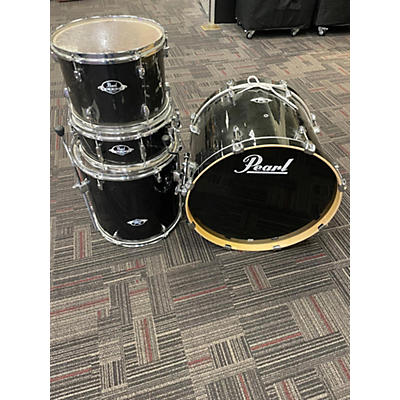 Pearl Used Pearl 4 piece Export Black Drum Kit