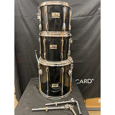 Pearl Used Pearl 4 piece Export Black Drum Kit