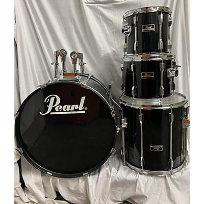 Pearl Used Pearl 4 piece Export Black Drum Kit