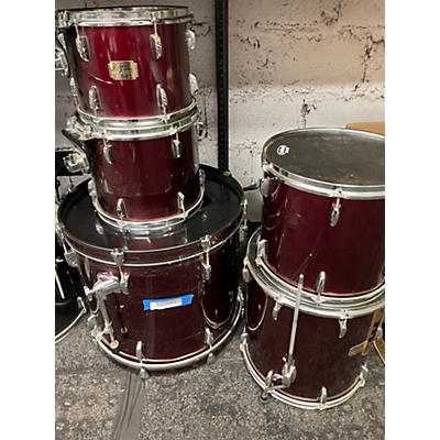 Pearl Used Pearl 4 piece Export Burgundy Drum Kit