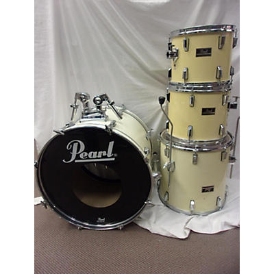 Used Pearl 4 piece Export Gen 1 Antique Ivory Drum Kit