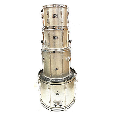 Pearl Used Pearl 4 piece Export Silver Sparkle Drum Kit