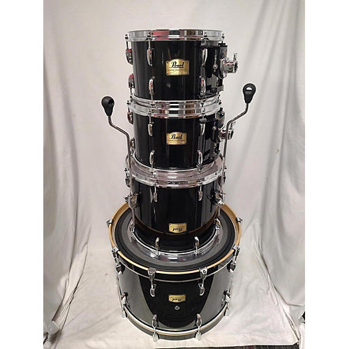 Pearl Used Pearl 4 piece Session Studio Classic Black Drum Kit Black