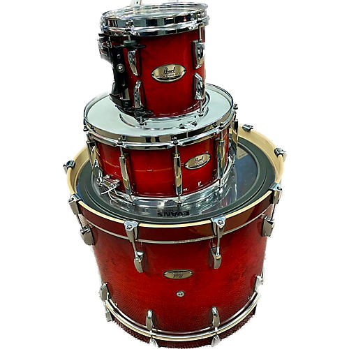 Pearl Used Pearl 4 piece Session Studio Select Red Drum Kit Red