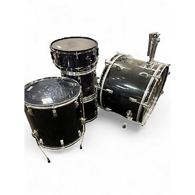Used Pearl 5 Piece 80's 5 piece  bLACK Drum Kit