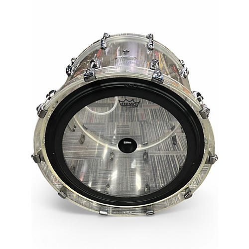 Used Pearl 5 Piece CRYSTAL BEAT Clear Drum Kit Clear