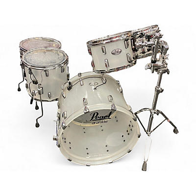 Used Pearl 5 Piece Crystal Beat Clear Drum Kit