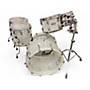 Used Pearl 5 Piece Crystal Beat Clear Drum Kit Clear