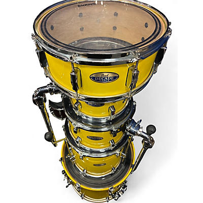 Used Pearl 5 Piece DECADE Yellow Drum Kit