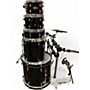 Used Pearl 5 Piece Decade Maple Black Drum Kit Black