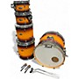 Used Pearl 5 Piece Decade Maple Brown Sunburst Drum Kit Brown Sunburst
