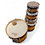 Used Pearl 5 Piece Decade Maple Classic Satin Amburst Drum Kit Classic Satin Amburst