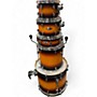 Used Pearl 5 Piece Decade Maple Satin Amburst Drum Kit Satin Amburst