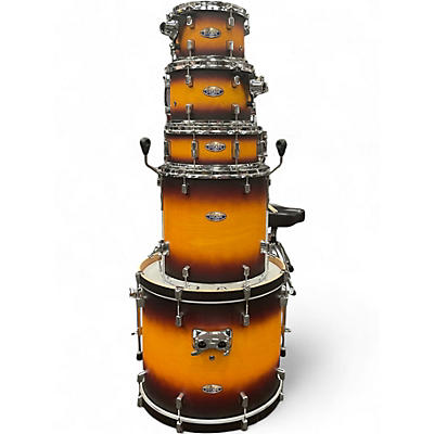 Used Pearl 5 Piece Decade Satin Amburst Drum Kit