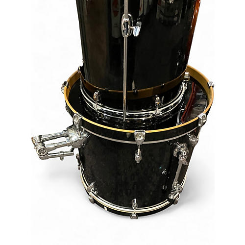 Used Pearl 5 Piece EXPORT BLACK Drum Kit BLACK