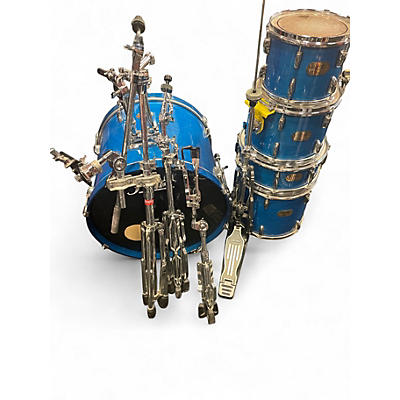 Used Pearl 5 Piece EXPORT SERIES  Blue Drum Kit