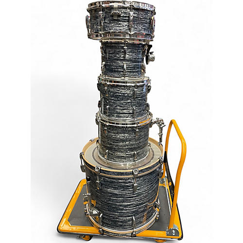 Used Pearl 5 Piece EXR EXPORT GRAY Drum Kit GRAY