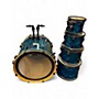 Used Pearl 5 Piece EXR Export Metallic Blue Drum Kit Metallic Blue