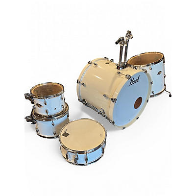 Used Pearl 5 Piece Export Alpine White Drum Kit