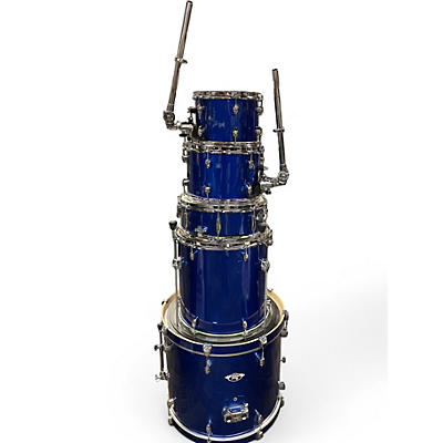 Used Pearl 5 Piece Export BLUE Drum Kit