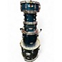 Used Pearl 5 Piece Export BLUE SPARKLE Drum Kit BLUE SPARKLE